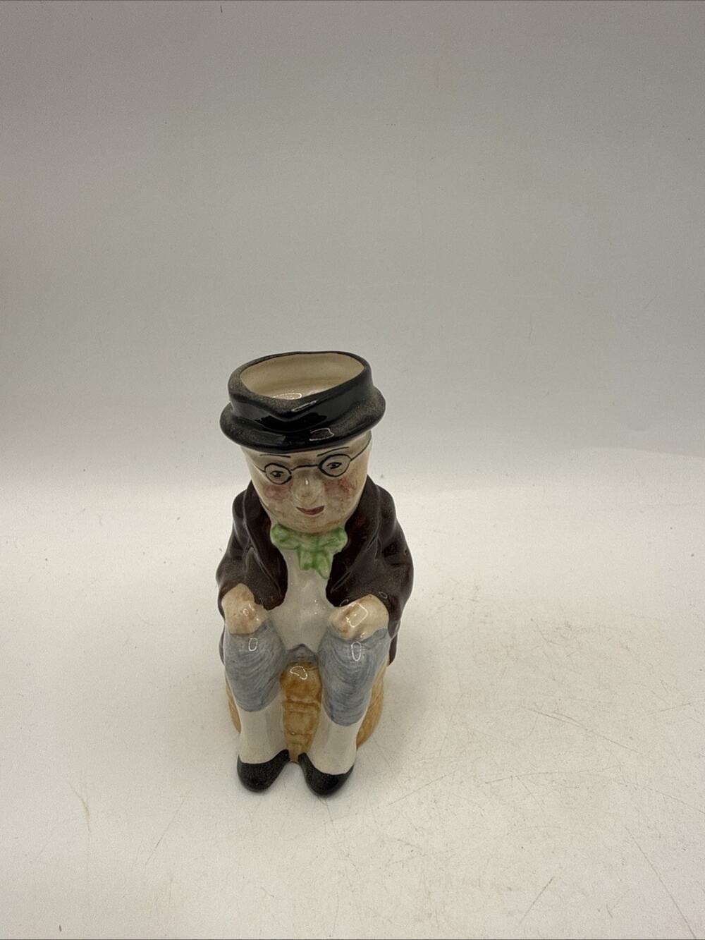 Vintage Mr. Pickwick Toby Jug Hand Painted Artone England 3.25"